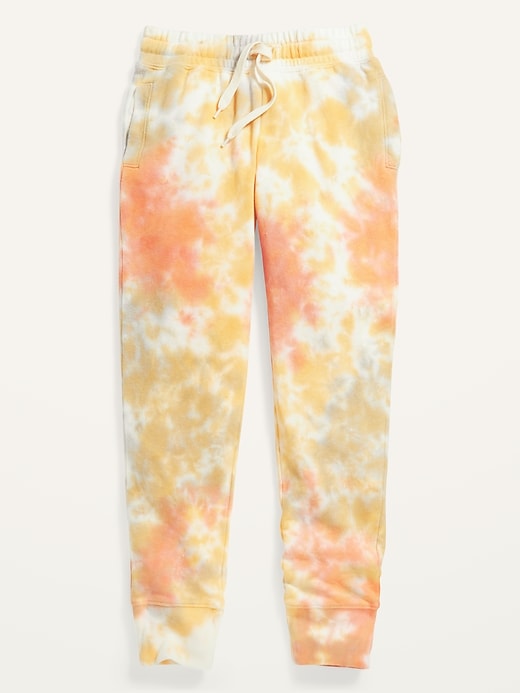 View large product image 1 of 4. Vintage High-Waisted Tie-Dye Jogger Sweatpants for Girls