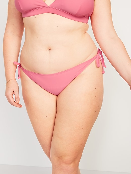 Image number 7 showing, Low-Rise String Bikini Swim Bottoms