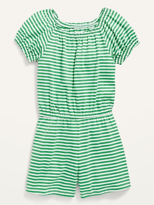 Old Navy Printed PuffSleeve Jersey Romper for Girls