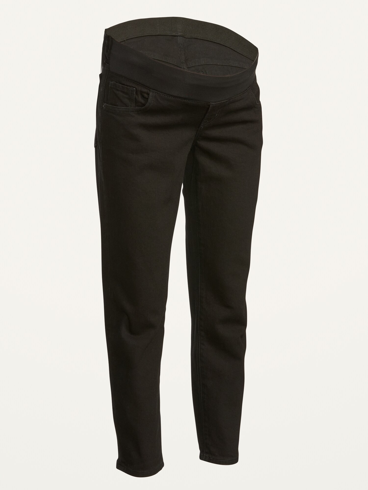 Женские джинсы Old Navy Maternity Front Low-Panel OG Straight, цвет: Чёрный — фото 4