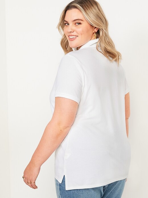 Image number 7 showing, Uniform Pique Polo Shirt for Women