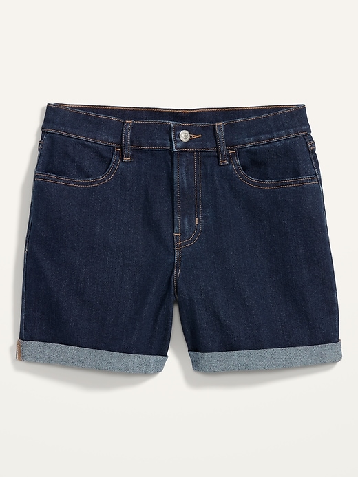 Image number 4 showing, Mid-Rise Wow Jean Shorts -- 5-inch inseam