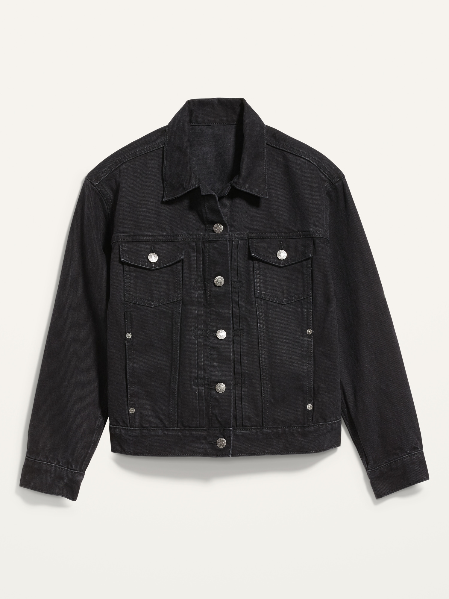 Black-Wash Classic Jean Jacket for Women | Old Navy