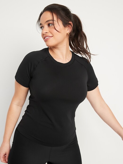 Old Navy Fitted Seamless Performance T-Shirt for Women. 1