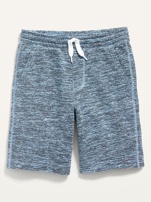 View large product image 2 of 4. Flat-Front French Terry Space-Dye Jogger Shorts for Boys (At Knee)