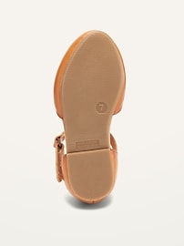 View large product image 4 of 4. Faux-Leather Huarache D'Orsay Flats for Toddler Girls