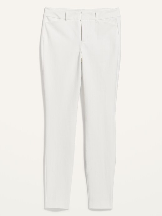Image number 4 showing, High-Waisted White Pixie Skinny Pants for Women