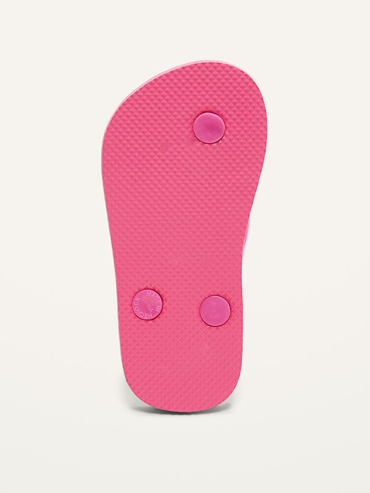 Image number 4 showing, Plant-Based Solid Flip-Flops for Toddler Girls