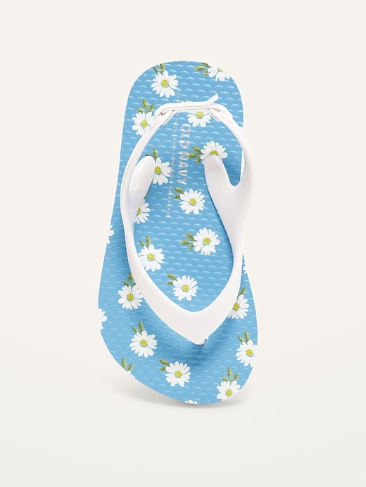 Image number 2 showing, Plant-Based Printed Flip-Flops for Toddler Girls