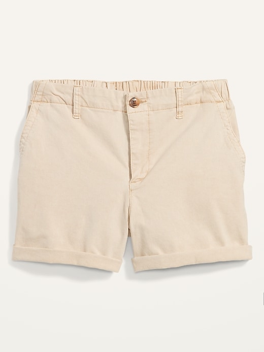 Image number 4 showing, High-Waisted OGC Pull-On Chino Shorts for Women -- 3.5-inch inseam