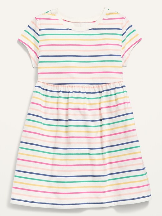 Old Navy Jersey-Knit Short-Sleeve Dress for Toddler Girls. 1