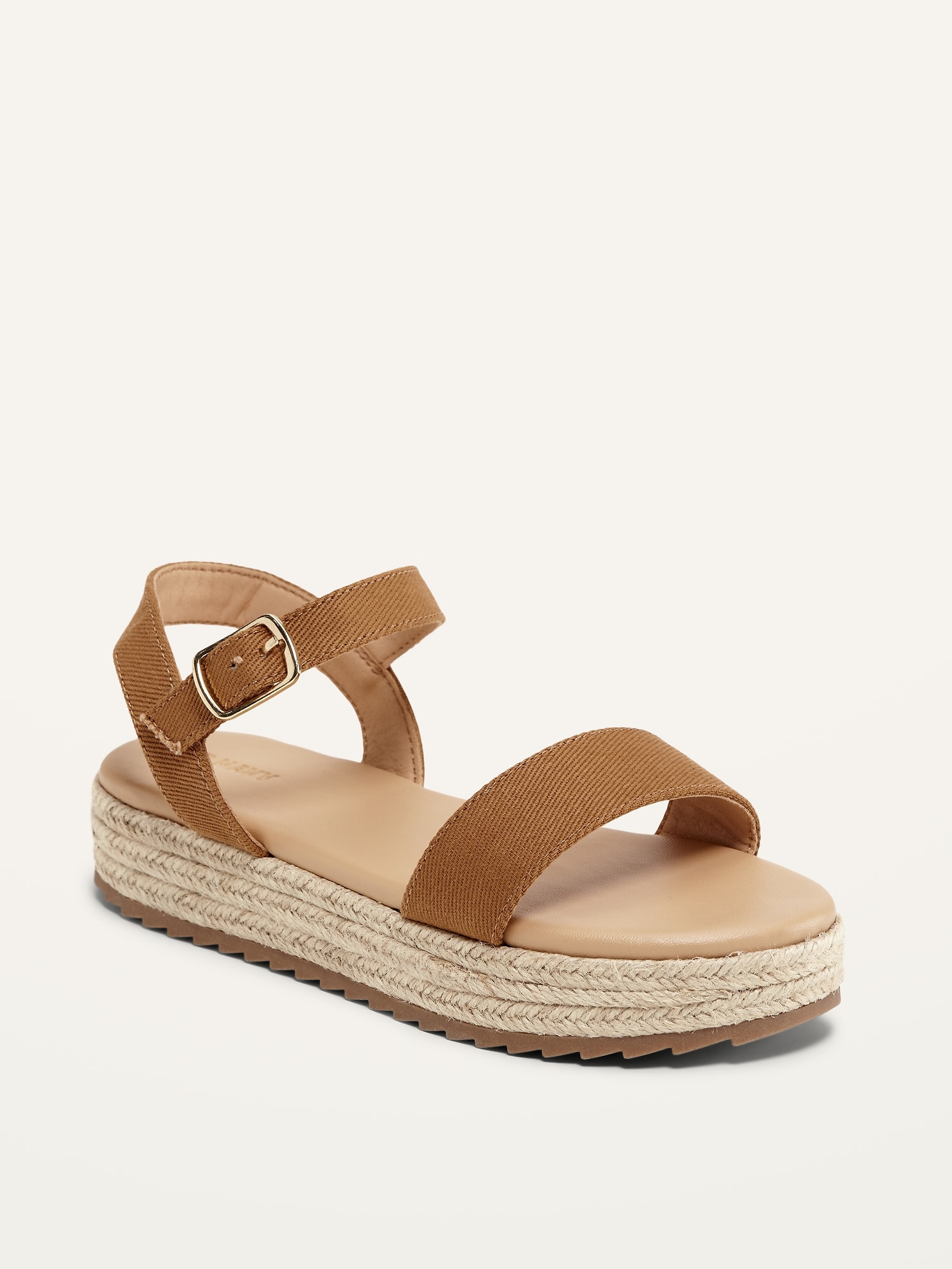 platform sandals tan