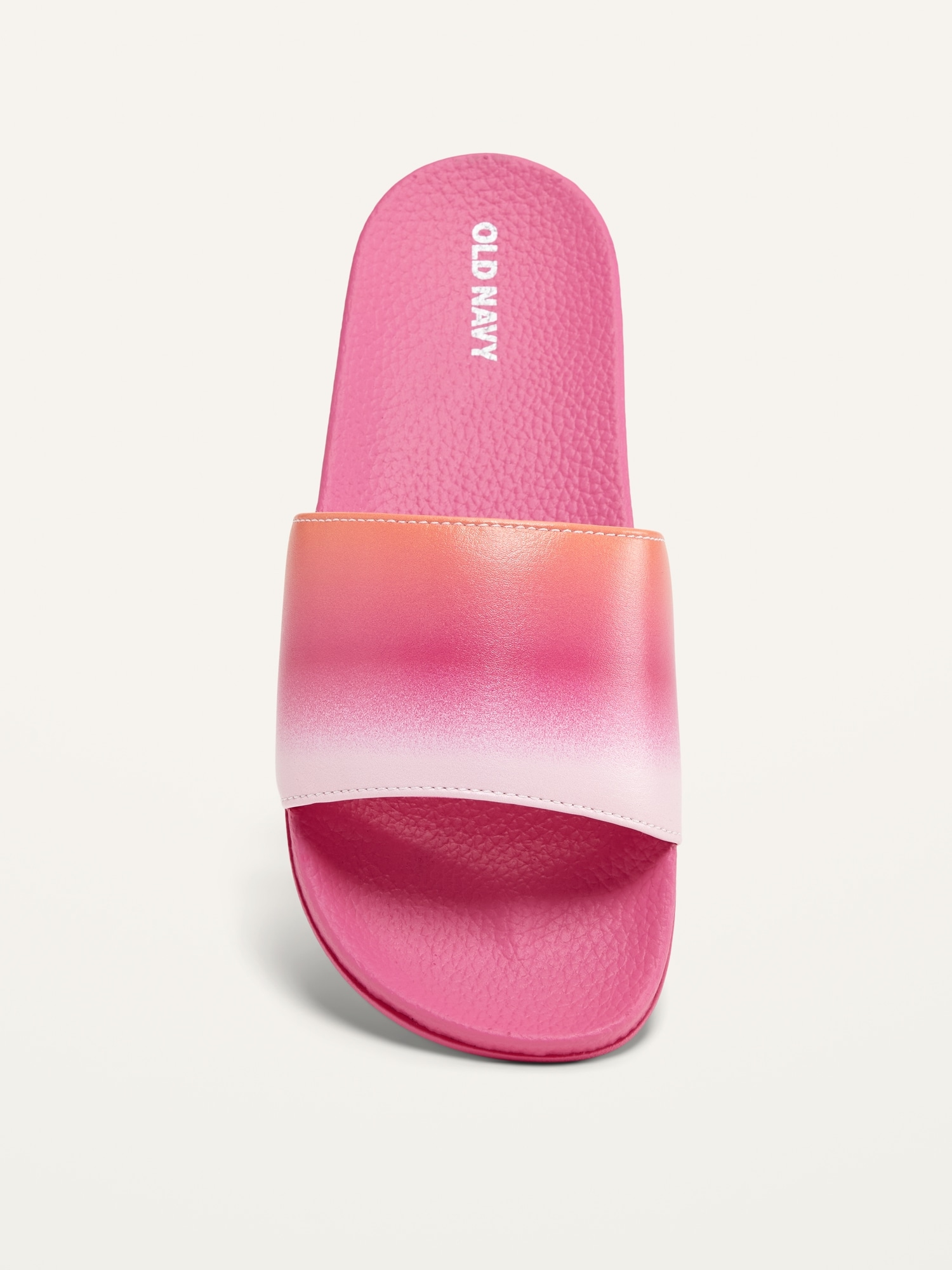 Faux Leather Pool Slide Sandals for Girls Old Navy