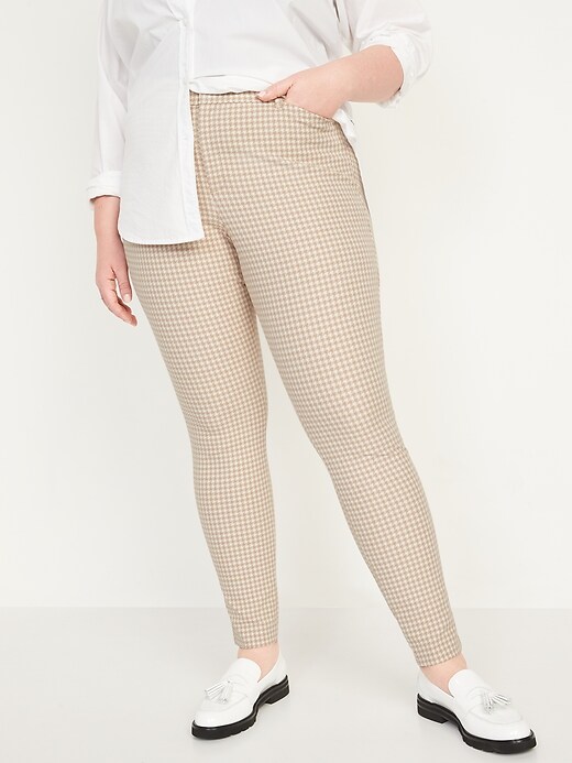 Image number 7 showing, High-Waisted Houndstooth Pixie Skinny Pants for Women
