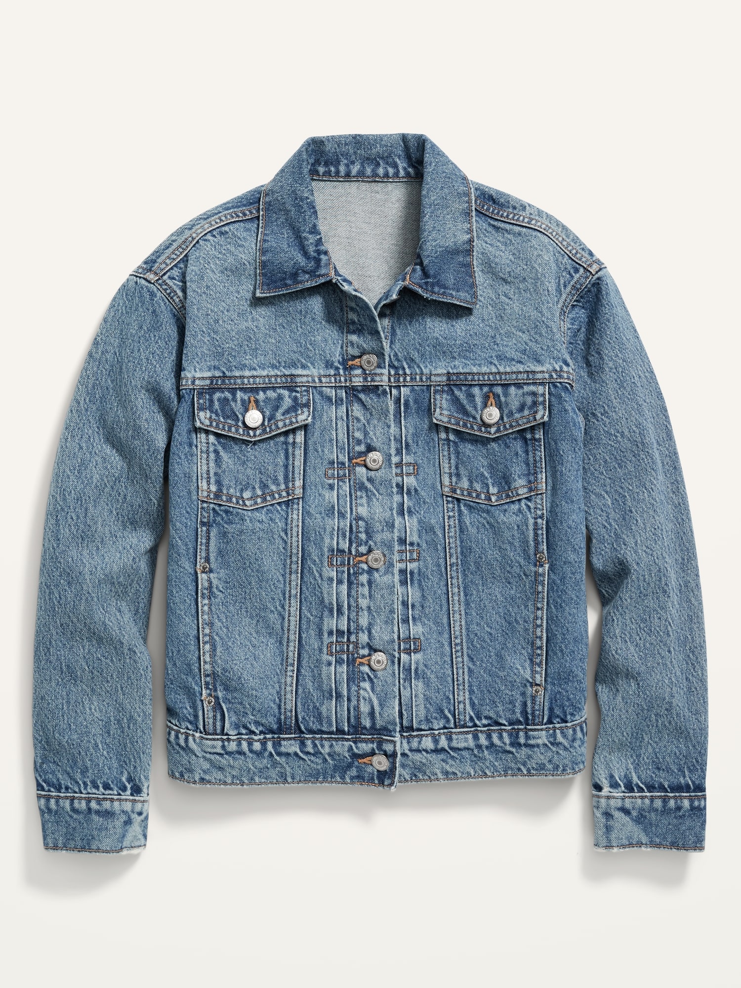 exotic It lb Distressed Classic Jean Jacket for Women | Old Navy