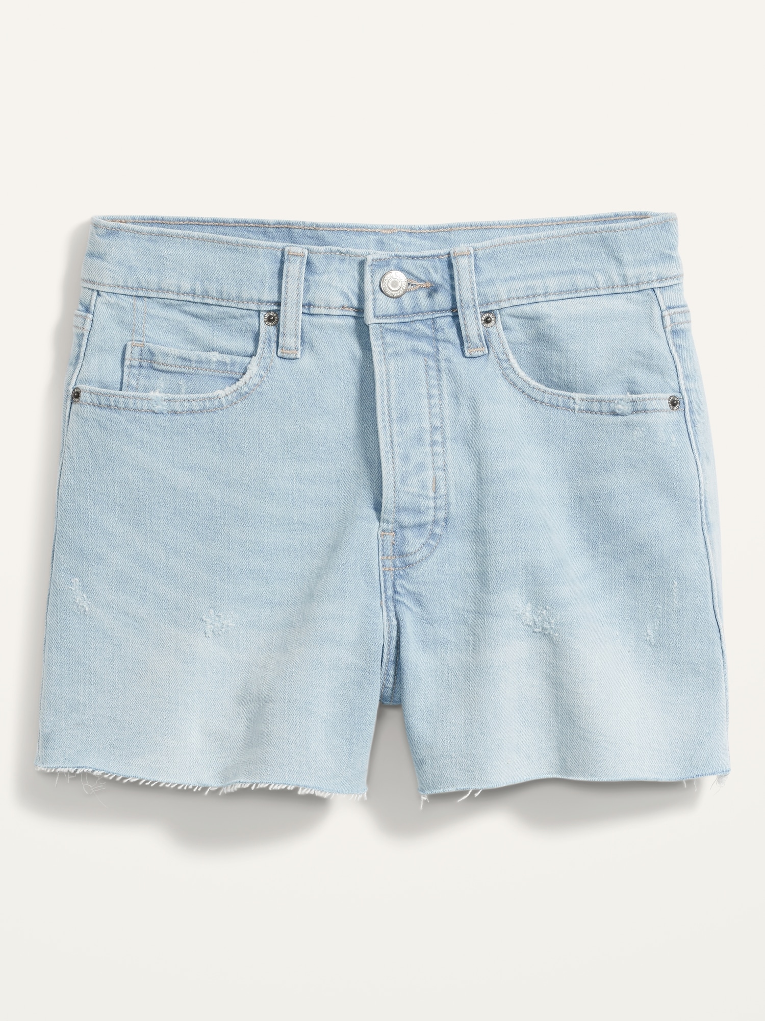 High-Waisted Button-Fly OG Straight Jean Shorts -- 3-inch inseam | Old Navy