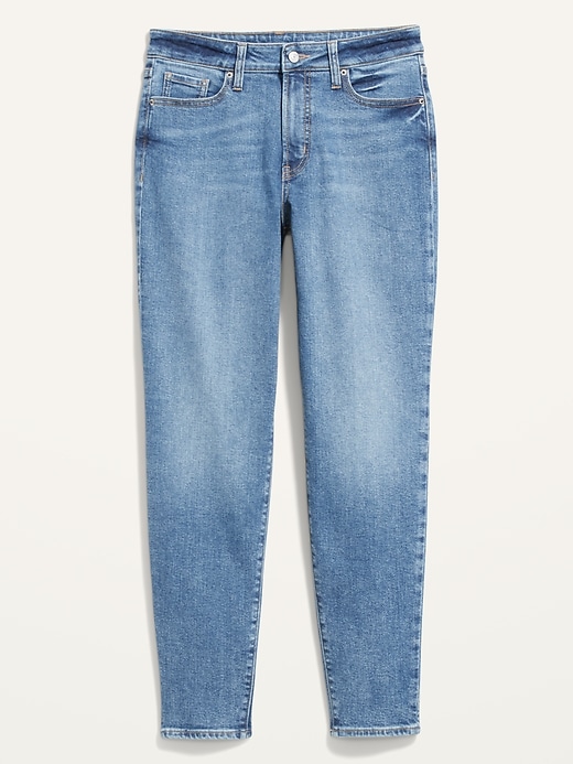 Image number 4 showing, High-Waisted O.G. Straight Medium-Wash Extra Stretch Jeans for Women