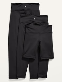 Image number 2 showing, PowerPress Leggings & Biker Shorts Variety 3-Pack for Girls