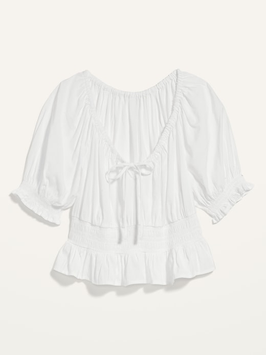 Puff-Sleeve Smocked Poet Blouse for Women | Old Navy