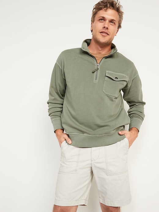 Image number 3 showing, Straight Lived-In Khaki Shorts -- 9-inch inseam