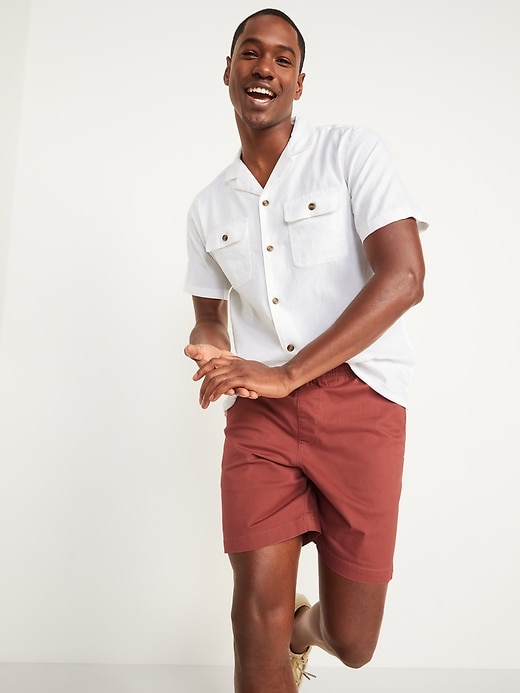 Image number 3 showing, Pull-On Chino Jogger Shorts -- 7-inch inseam