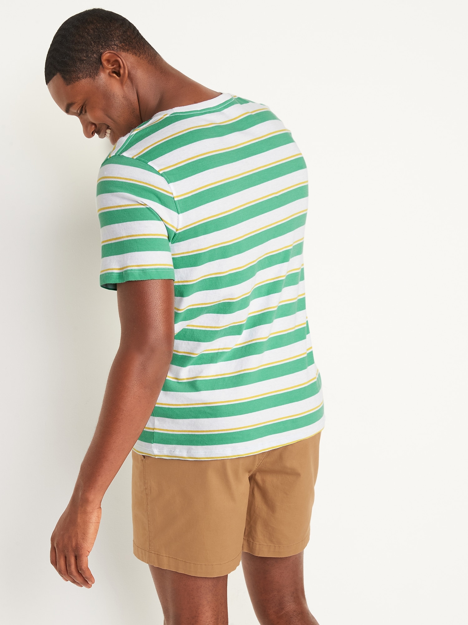 Soft-Washed Striped Crew-Neck T-Shirt for Men | Old Navy