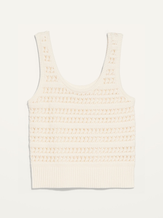 Cropped OpenKnit Sweater Tank Top for Women Old Navy