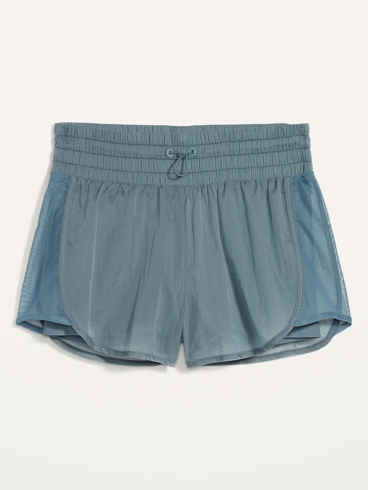 Image number 4 showing, High-Waisted Lightweight Water-Repellent 2-in-1 Run Shorts -- 3-inch inseam