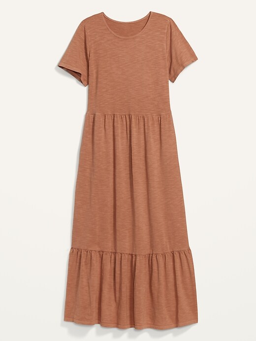 old navy short sleeve tiered midi dress Short-Sleeve Tiered Midi Dress