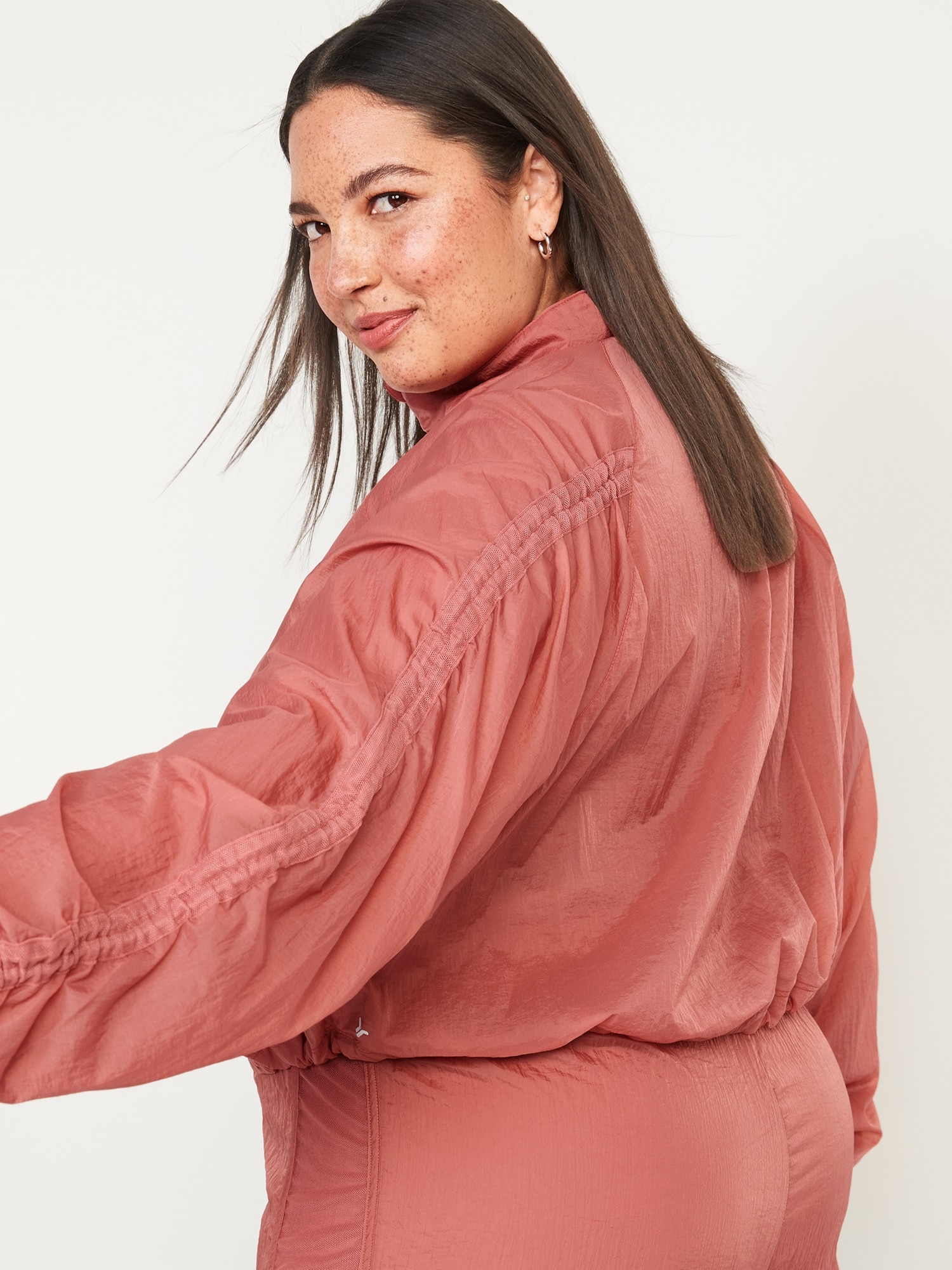 Cropped Lightweight WaterRepellent Run Jacket Old Navy