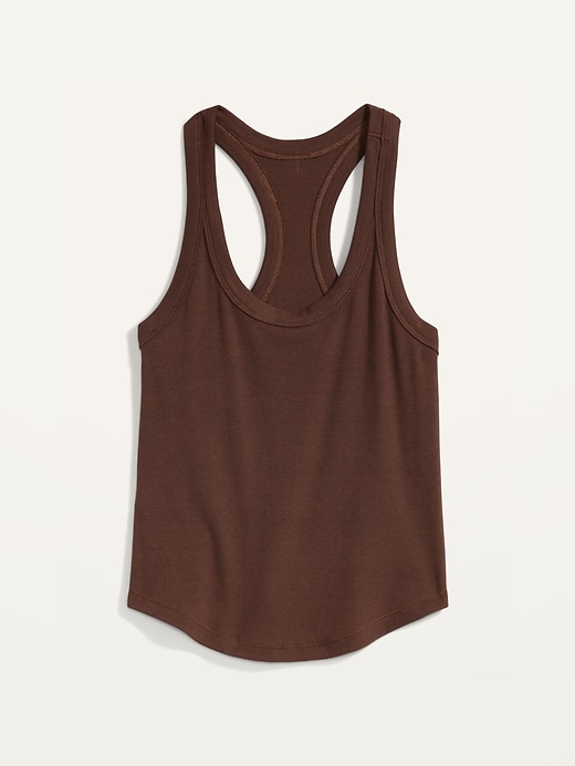 Image number 3 showing, UltraLite Cropped Rib-Knit Racerback Tank Top