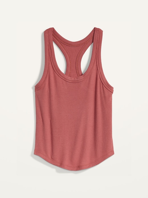 Image number 4 showing, UltraLite Cropped Rib-Knit Racerback Tank Top