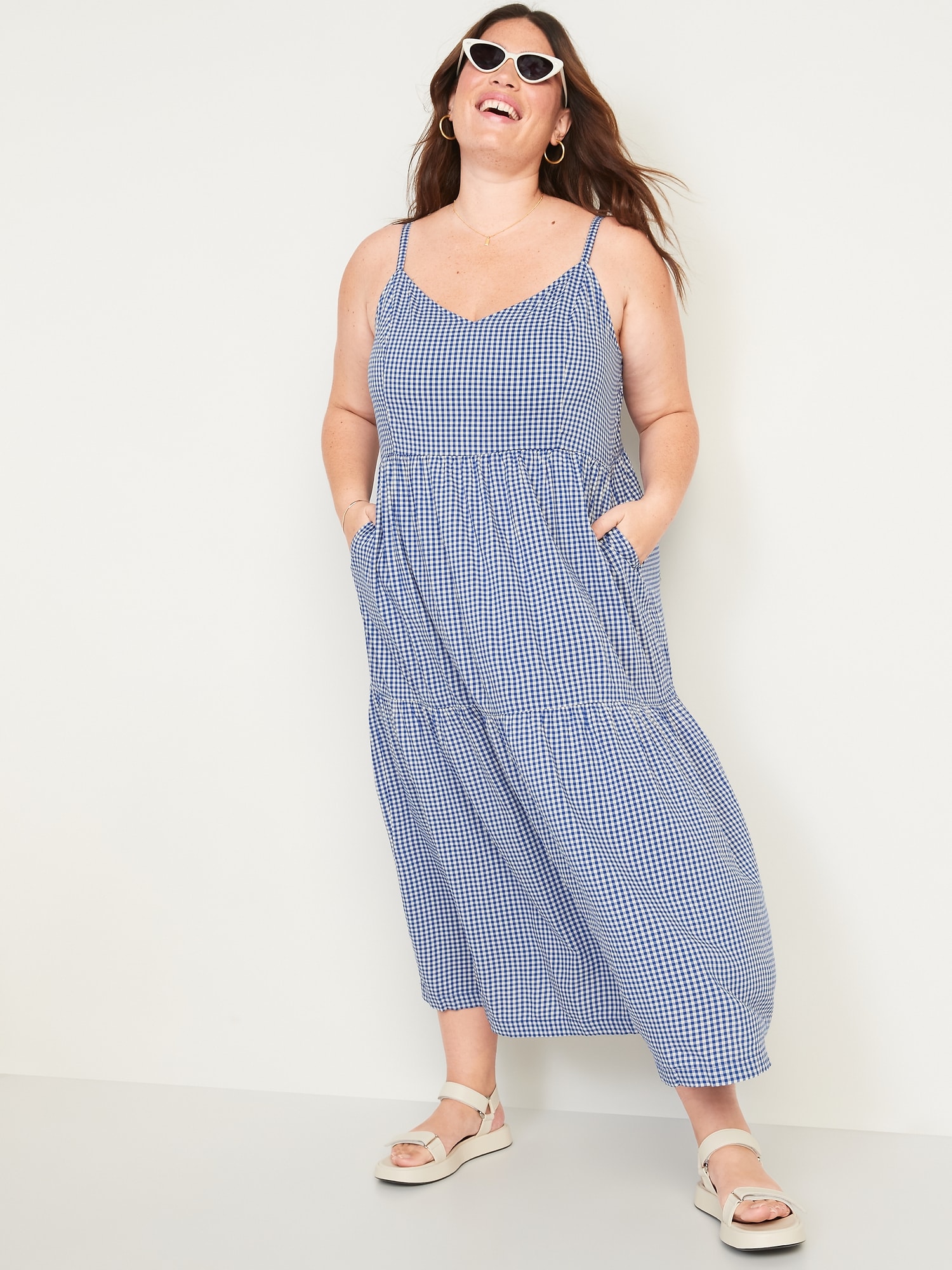 old navy blue swing dress