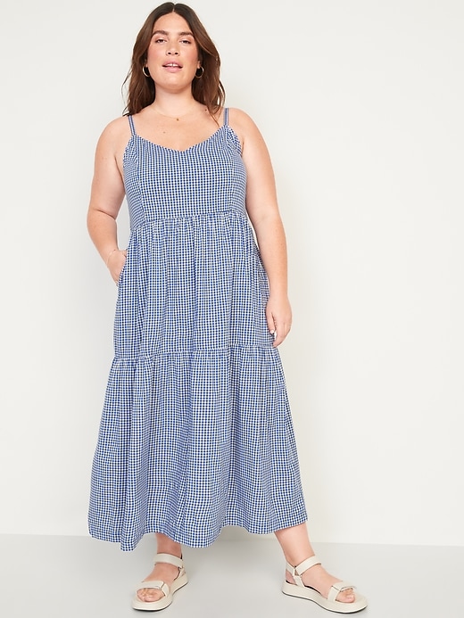 Image number 7 showing, Tiered Printed Maxi Cami Swing Dress for Women