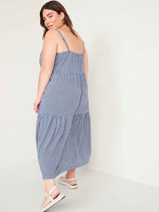 Image number 8 showing, Tiered Printed Maxi Cami Swing Dress for Women