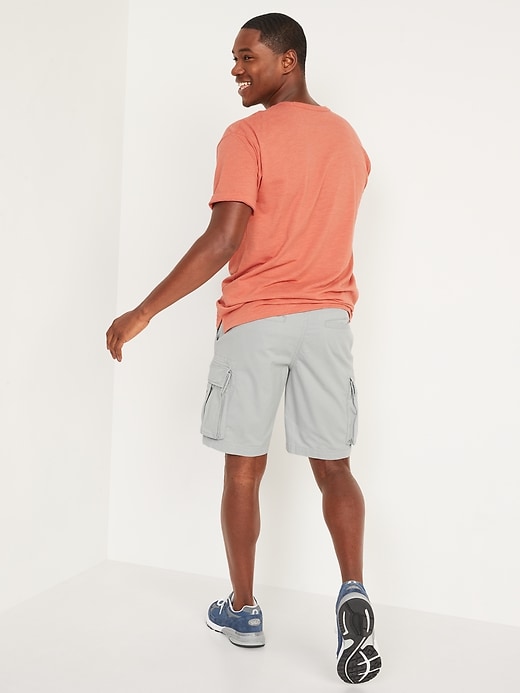 Image number 2 showing, Straight Lived-In Cargo Shorts for Men -- 10-inch inseam