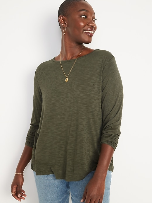 old navy luxe long sleeve tunic