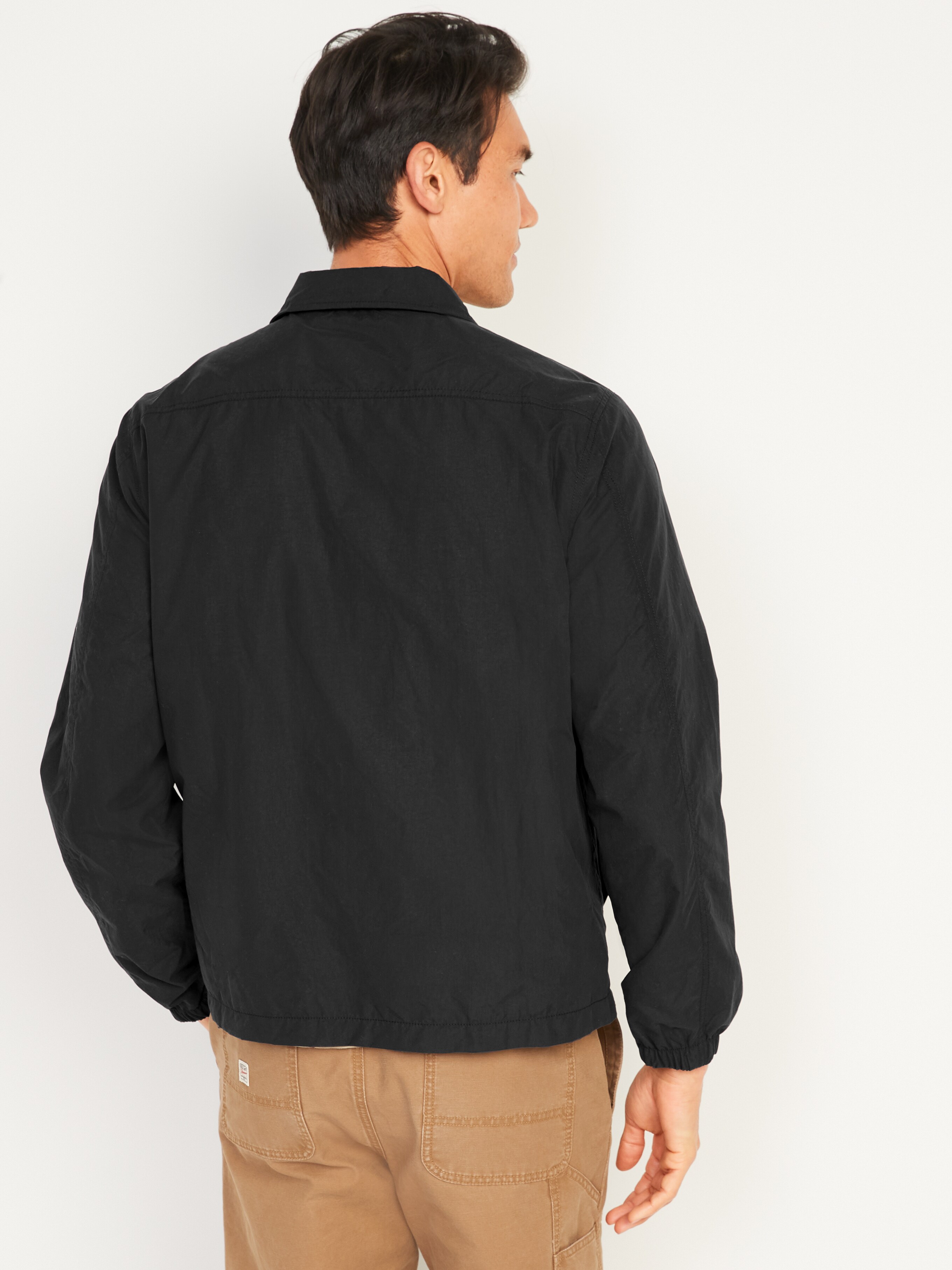 ジャケット・アウター 00s OLD NAVY wool blouson black L Old Navy Mens Sz XL Black Classic Wool Full Zip Bomber