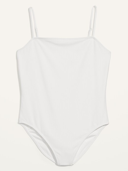 MSE Standard Rib Bodysuit in Off White