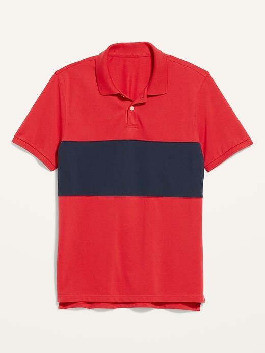 Moisture-Wicking Color-Blocked Polo Shirt for Men | Old Navy