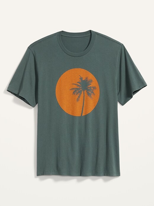 Soft-Washed Pigment-Discharge Graphic T-Shirt for | Old Navy