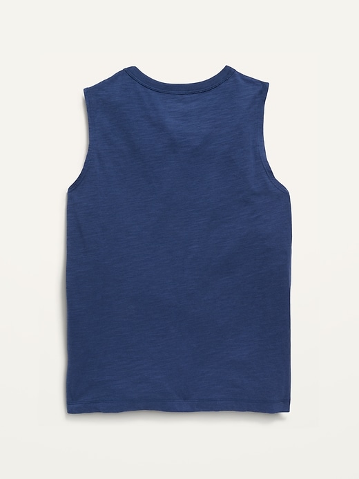 View large product image 2 of 2. Graphic Slub-Knit Tank Top for Boys