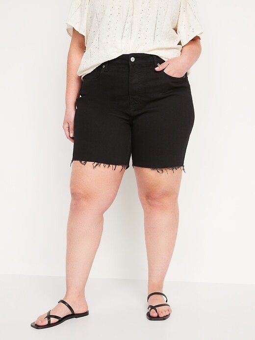 Image number 7 showing, High-Waisted OG Jean Cut-Off Shorts for Women -- 7-inch inseam