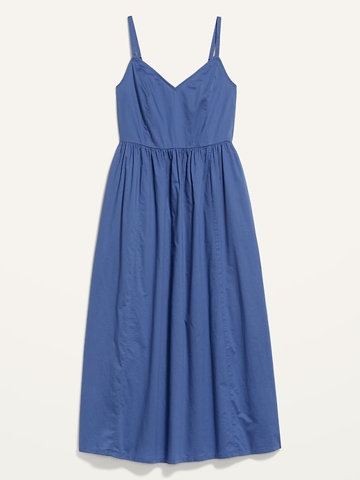 Image number 4 showing, Cotton-Poplin Cami Maxi Swing Dress for Women
