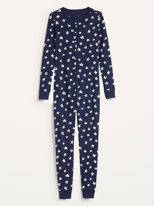 Image number 3 showing, Star-Print One-Piece Pajamas
