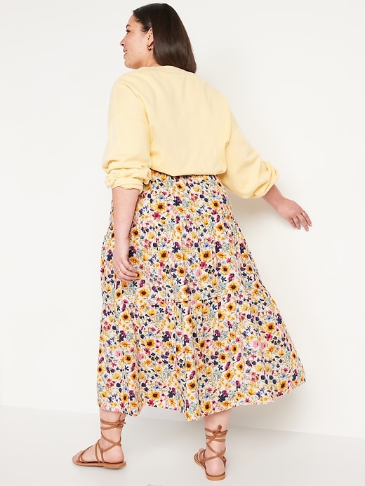 Image number 8 showing, Tiered Floral-Print Maxi Skirt
