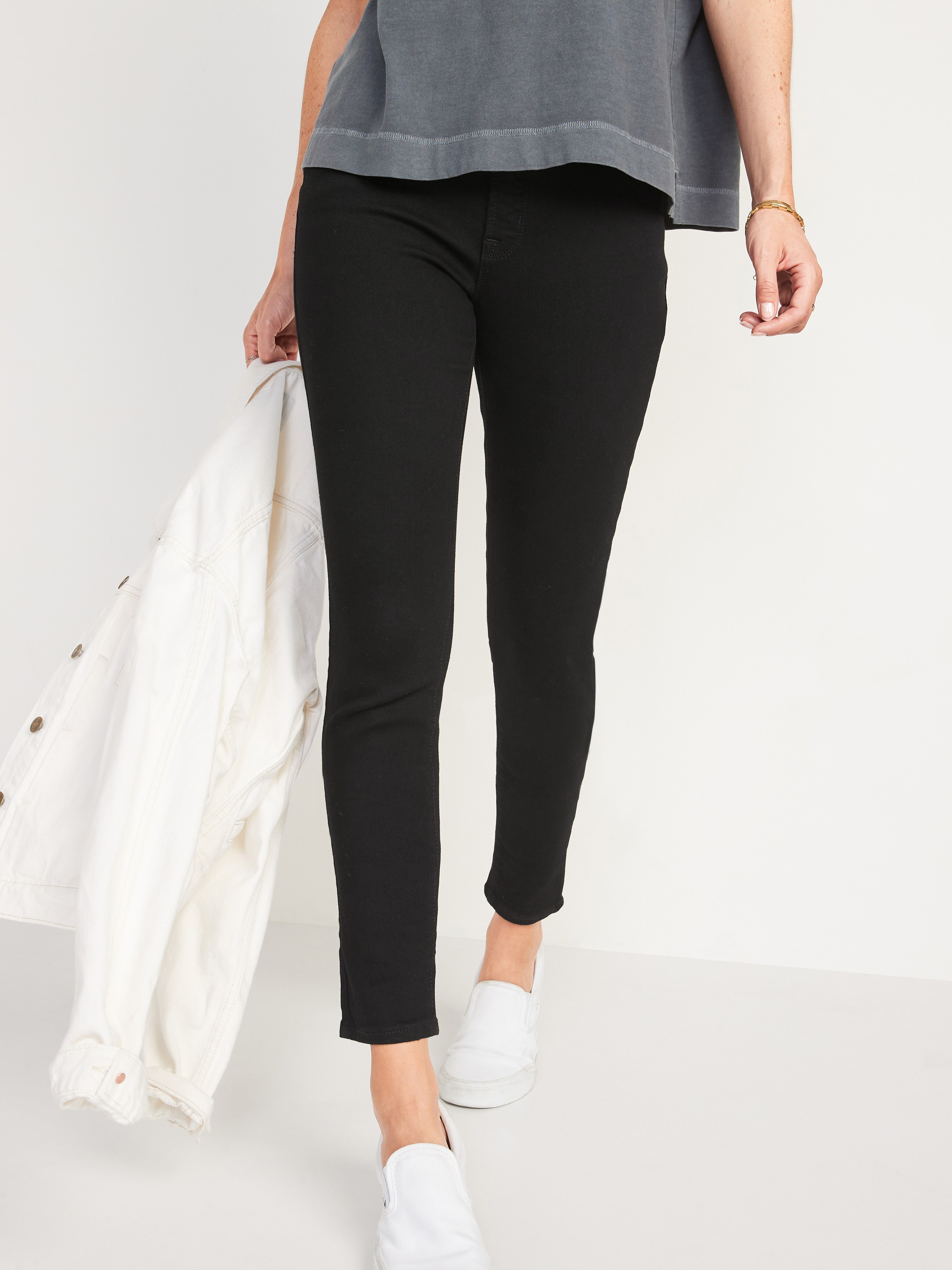 old navy womens black skinny jeans