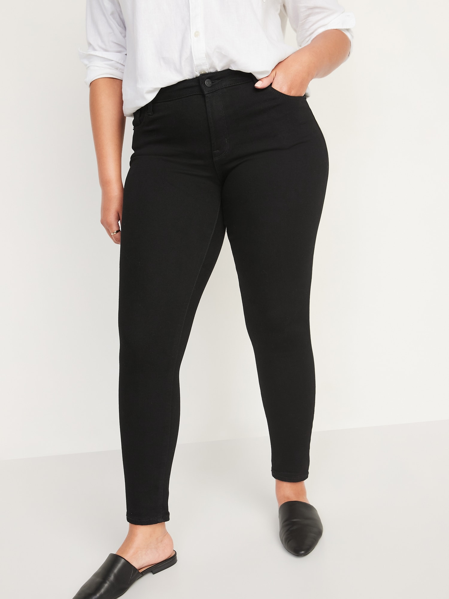 old navy rockstar black jeans