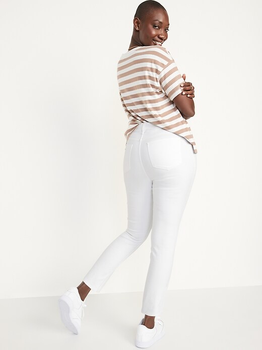 Image number 6 showing, High-Waisted Super Skinny White Ankle Jean for Women