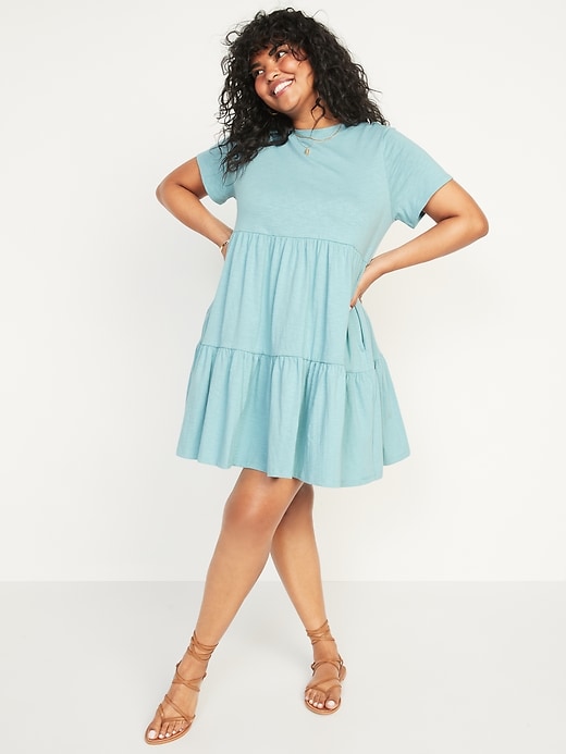 old navy short sleeve swing dress